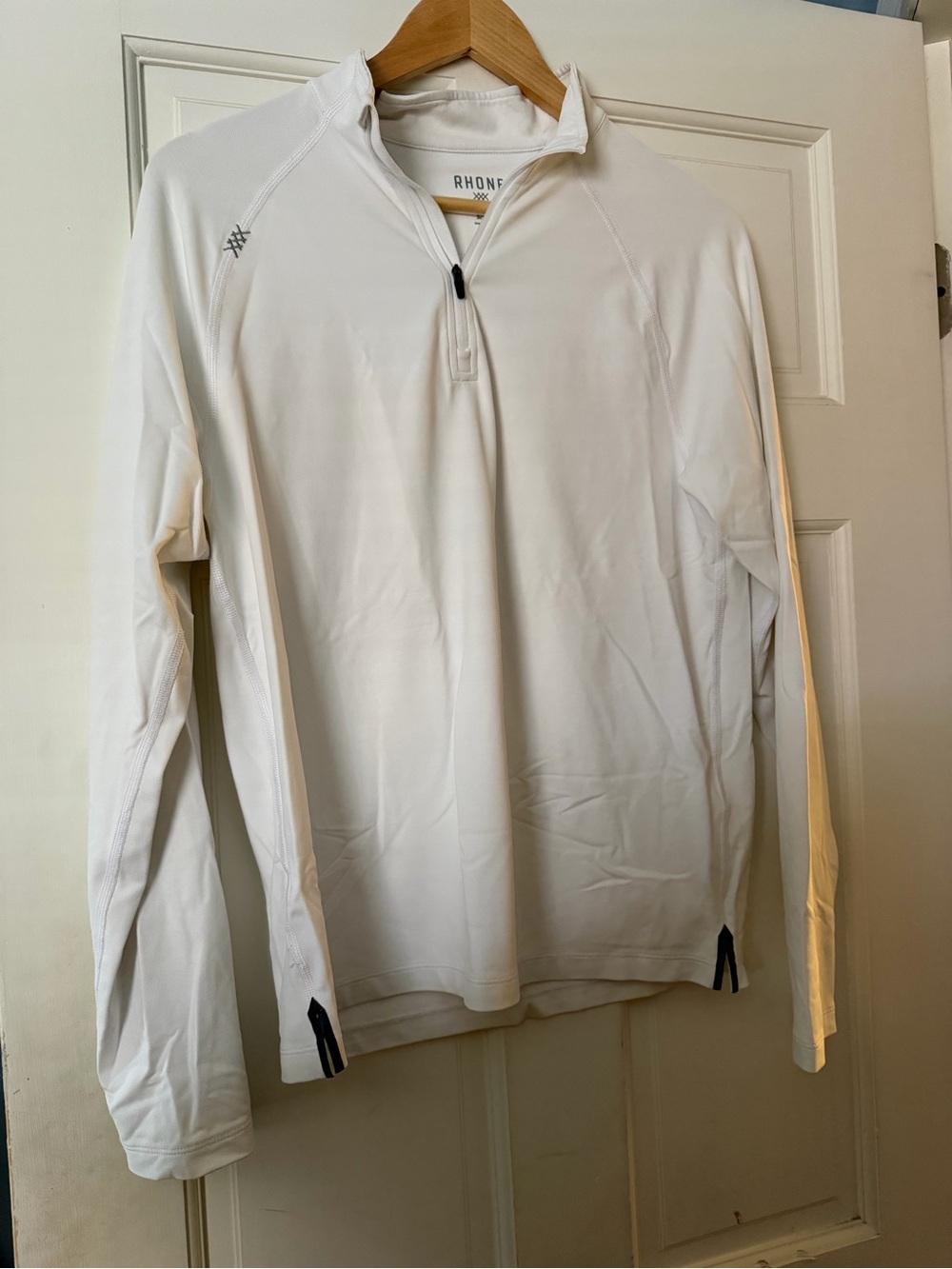 RHONE White Half-Zip Performance Top Size Small